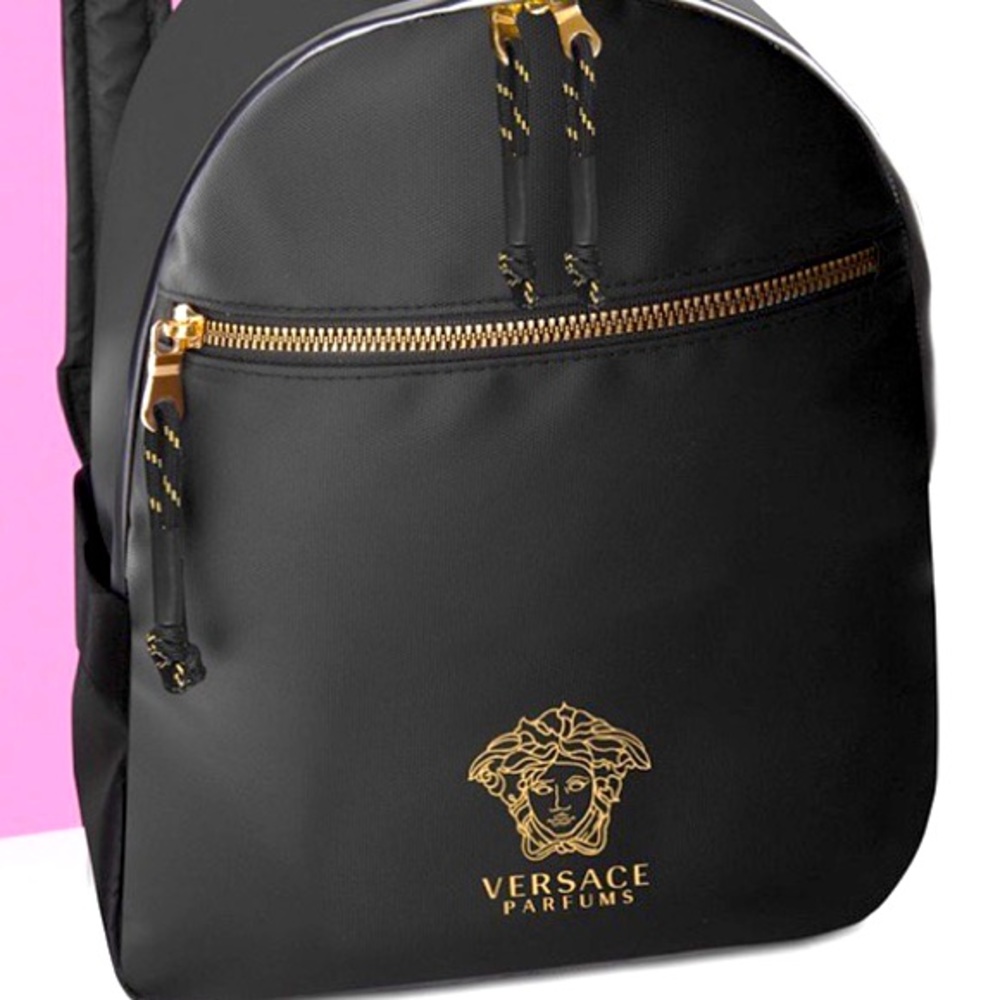 Versace Bookbag - black and gold used in great condition